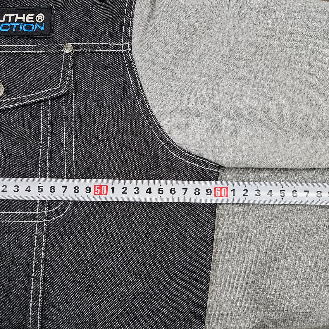 M 95-100 FUBU 올드스쿨 흑청 데님 바시티자켓 상품이미지7