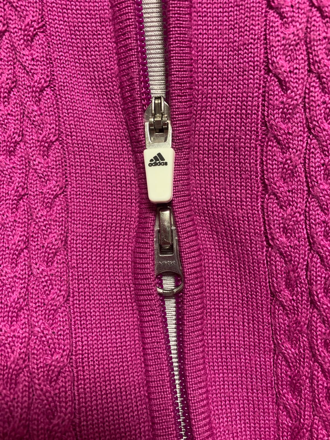 아디다스 니트 투웨이 집업 니트집업 져지 상품이미지5