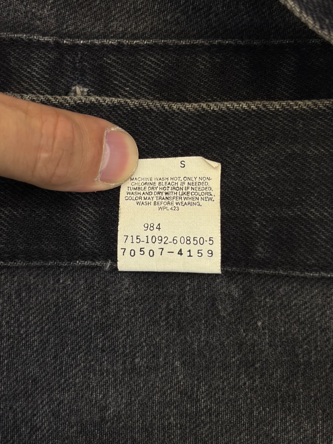 리바이스 1992s USA 70507-4159 데님 트러커 상품이미지6