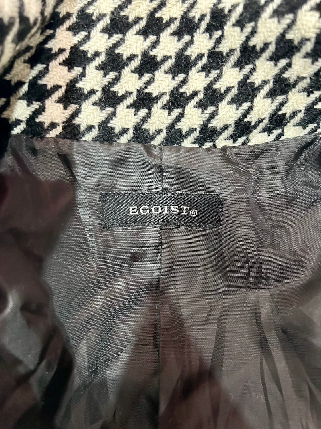 egoist coat 에고이스트 하운드투스 체크 코트 상품이미지6