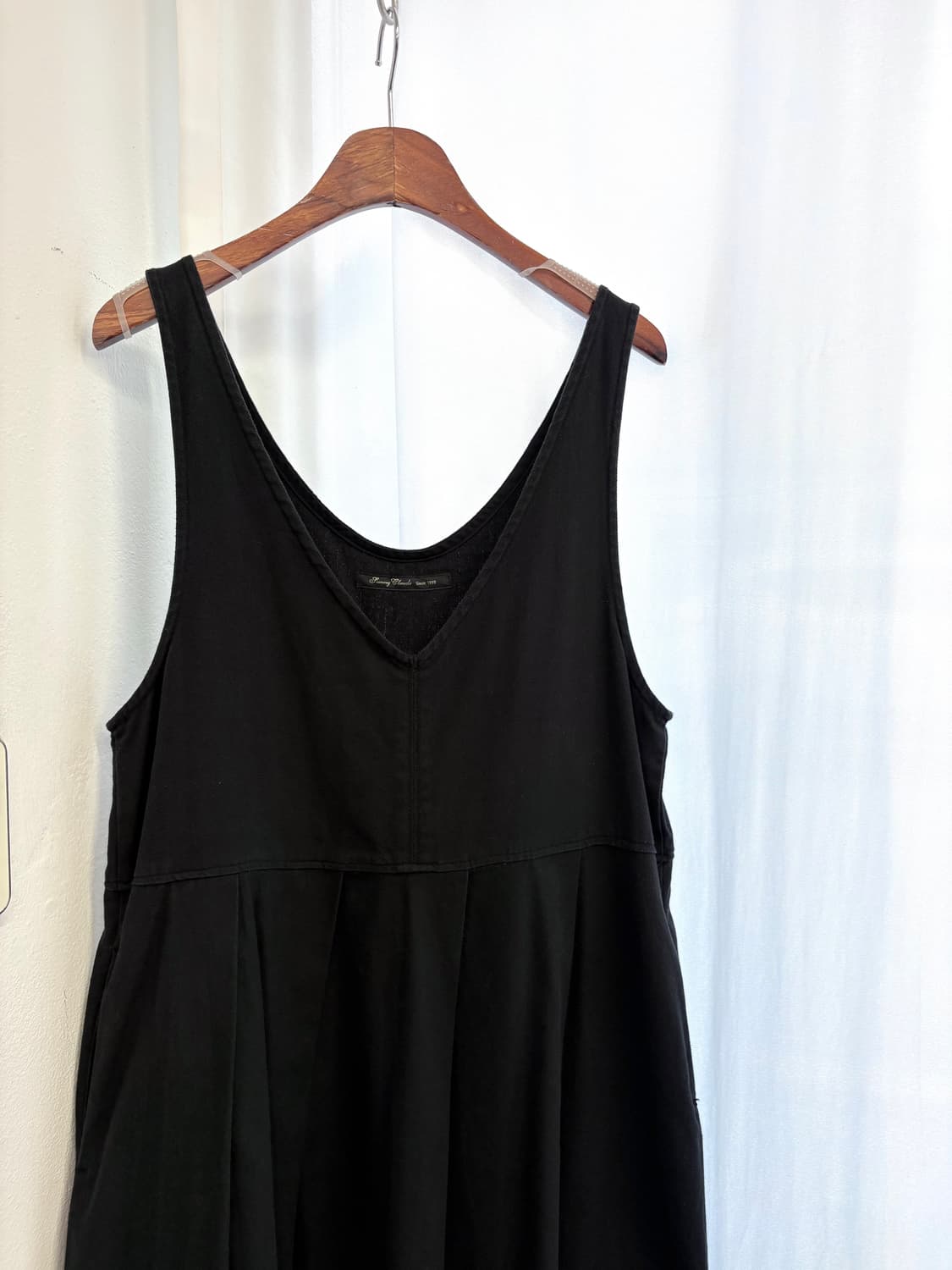 sunny clouds 헤링본 블랙 멜빵 원피스 JPN 상품이미지2