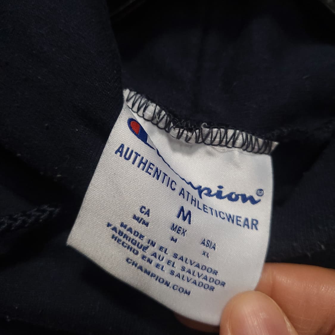 챔피온 스탠포드 후드티m 네이비 상품이미지3