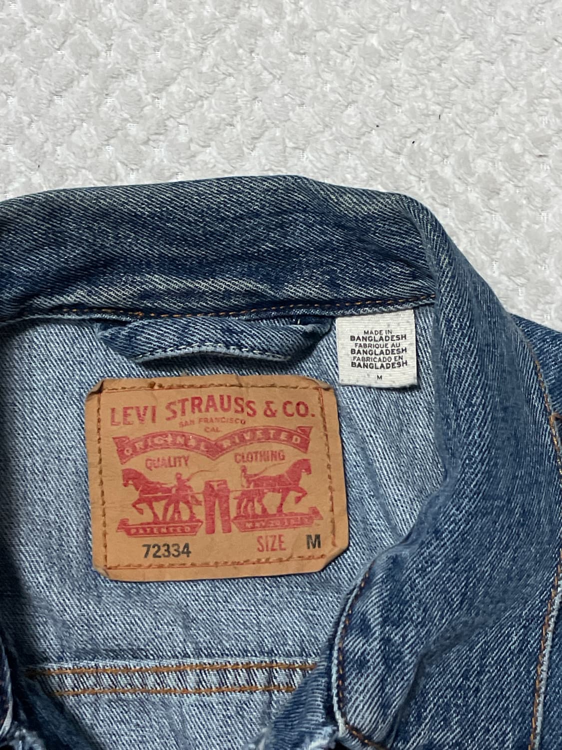 리바이스 72334 타입3 데님 트러커 청자켓(클리닝O) 상품이미지6