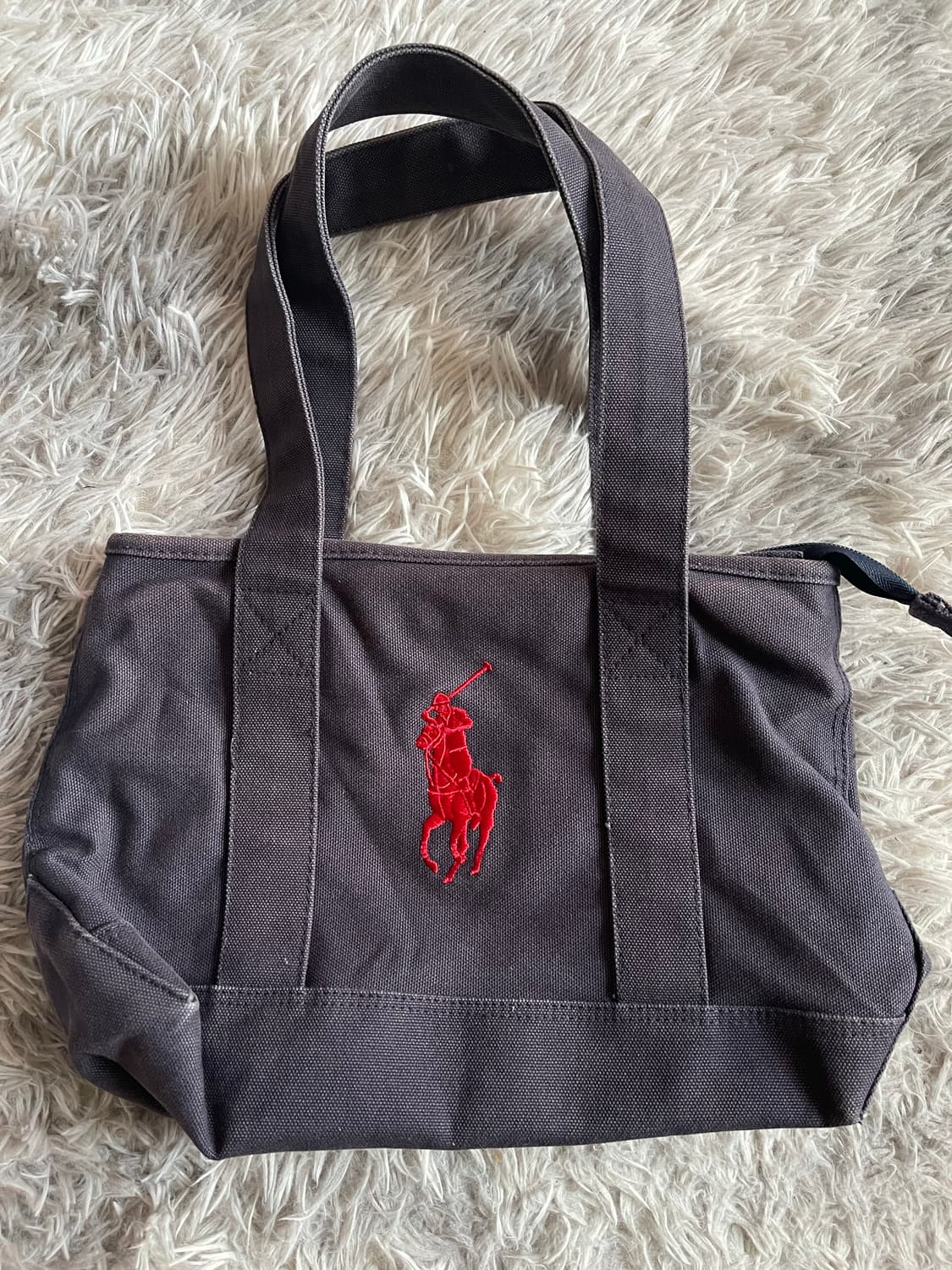 폴로 랄프로렌 네이비 토트백 레드포니 자수 가방 상품이미지1