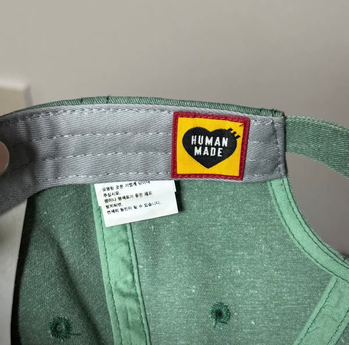 휴먼메이드 6패널 그린 볼캡 상품이미지3