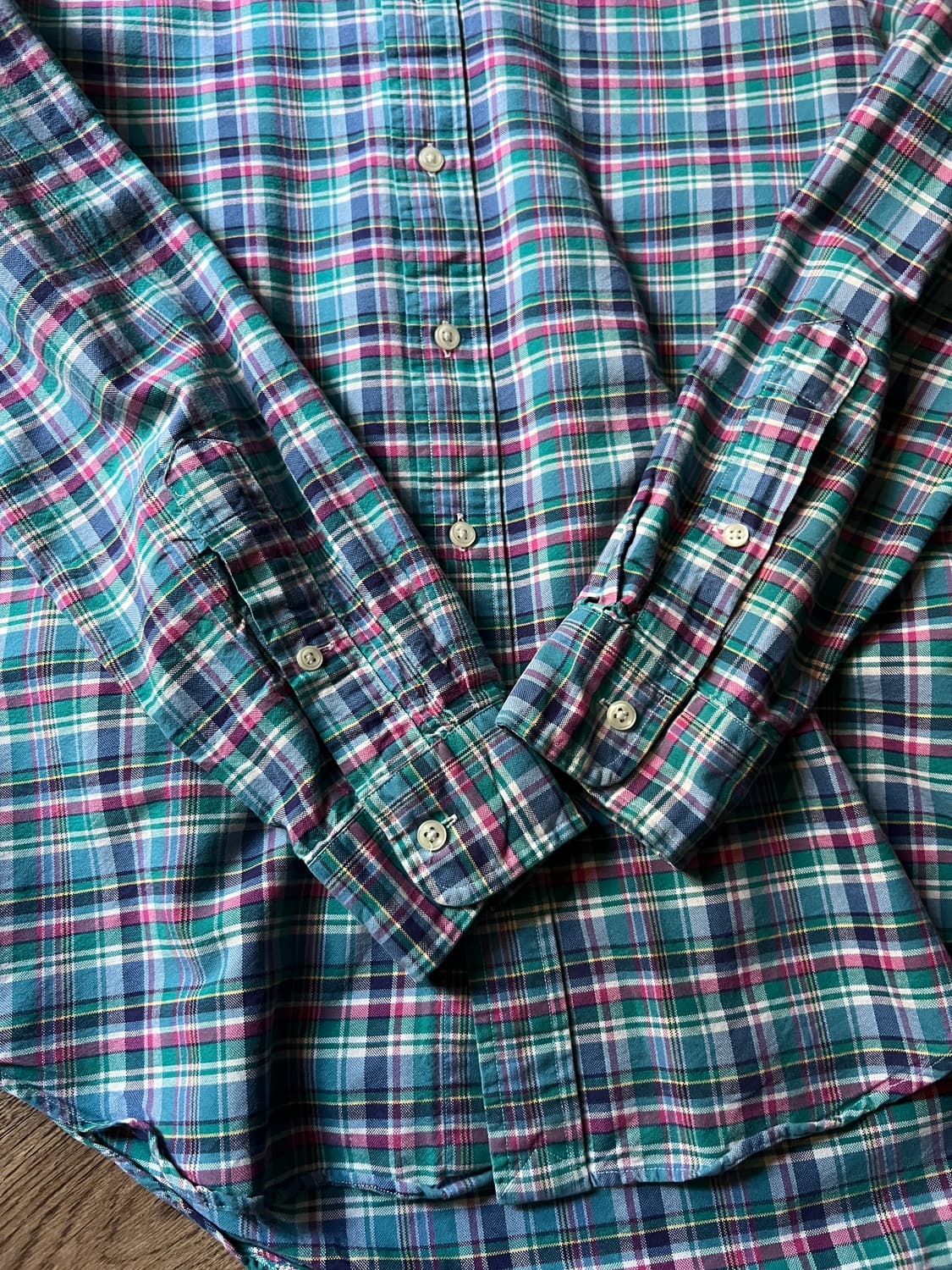 [S]폴로 랄프로렌 포니로고 타탄체크 셔츠 상품이미지5