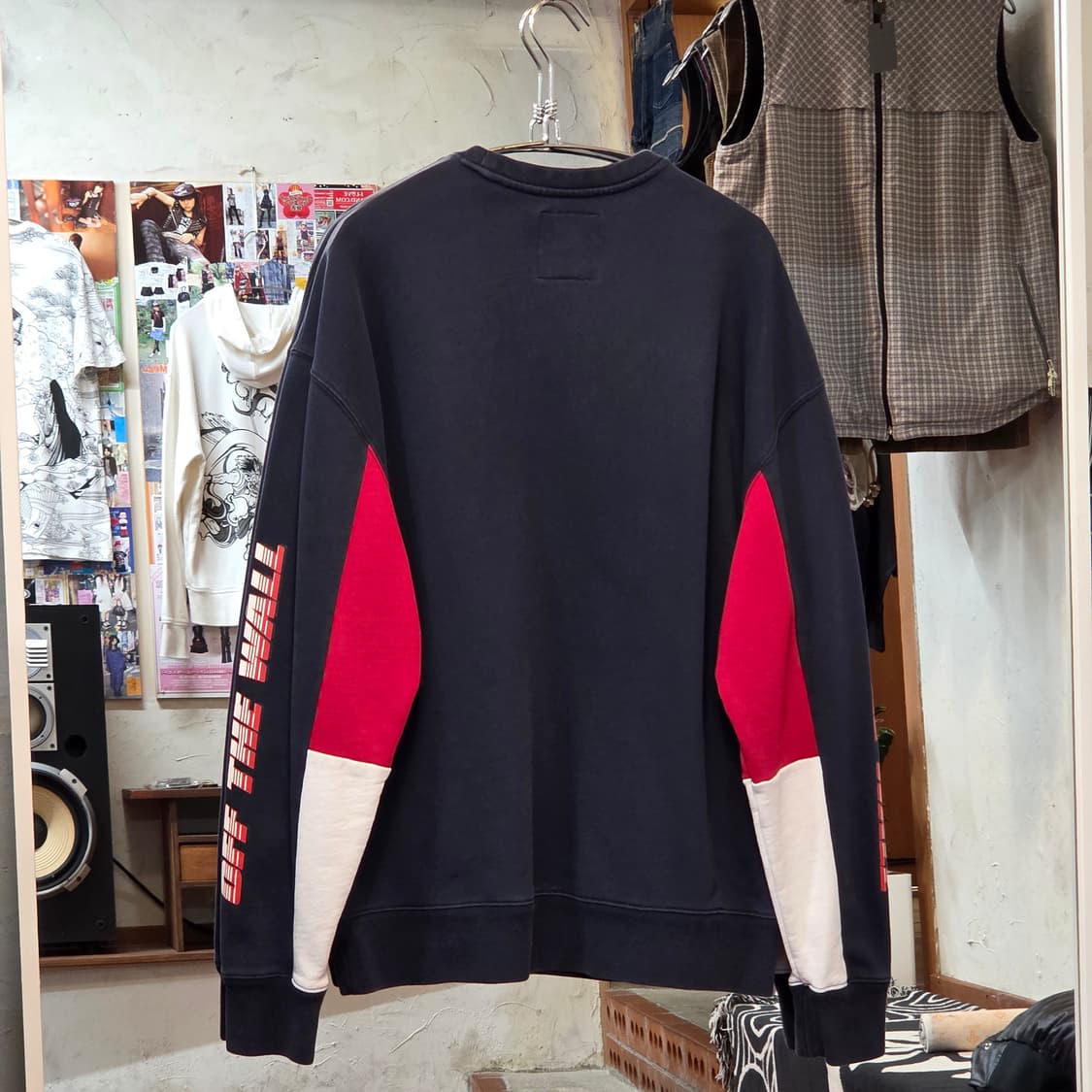 반스 올드스쿨 배색 오버핏 맨투맨 상품이미지4