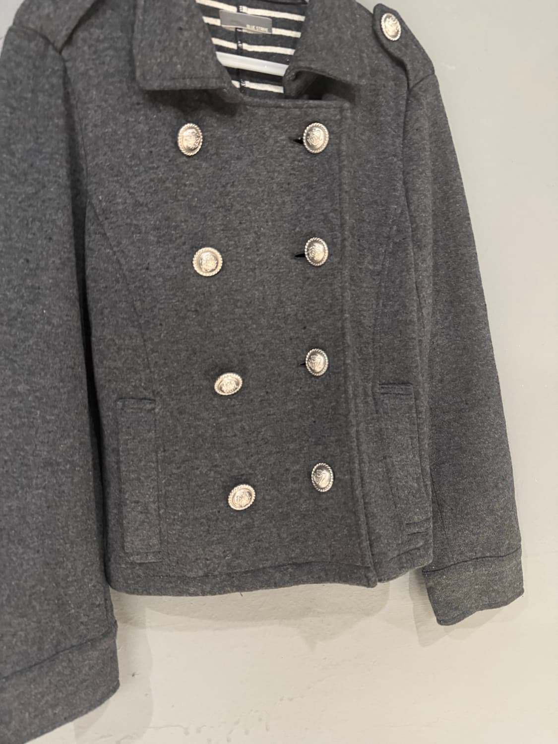 inner stripe point double button jacket 상품이미지5