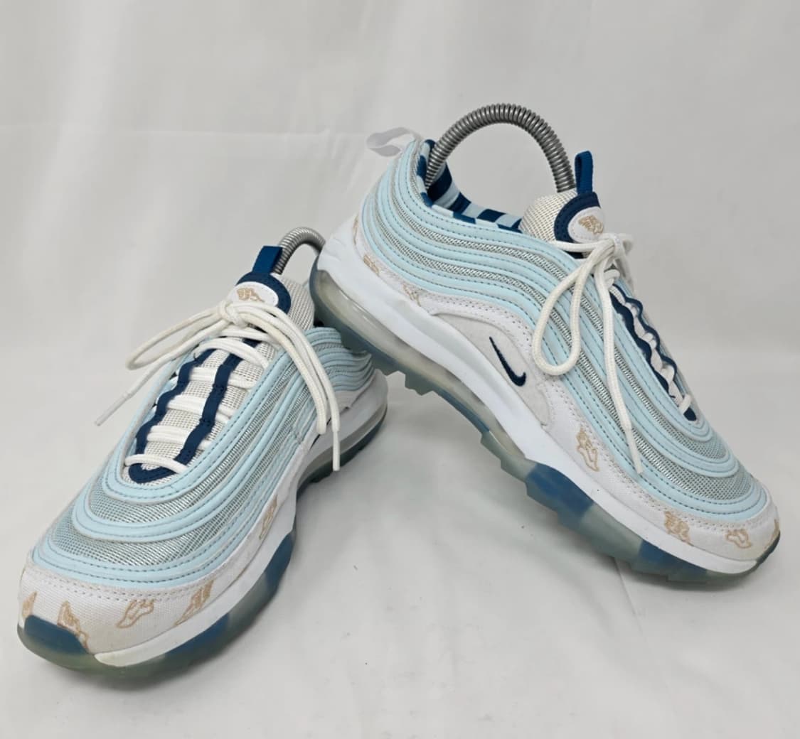 나이키 에어맥스 97 흰/하늘 운동화 240 상품이미지6