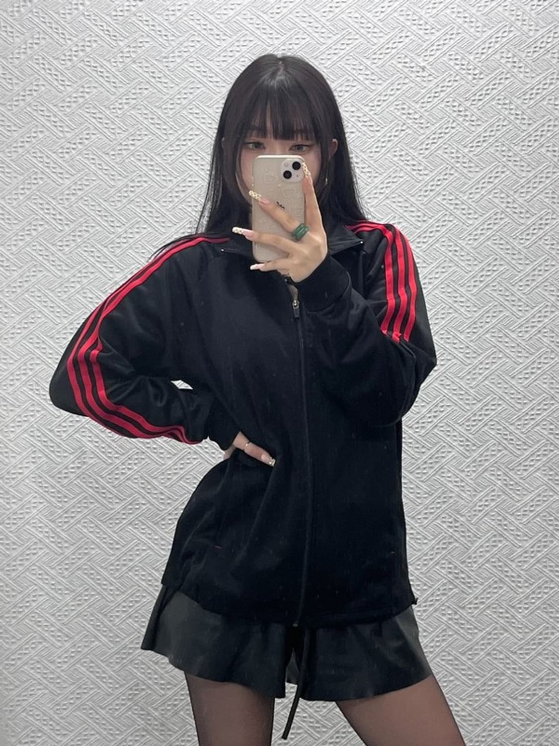 아디다스 올드스쿨 레트로 Y2K 검빨 져지 집업 100 C09960 상품이미지1