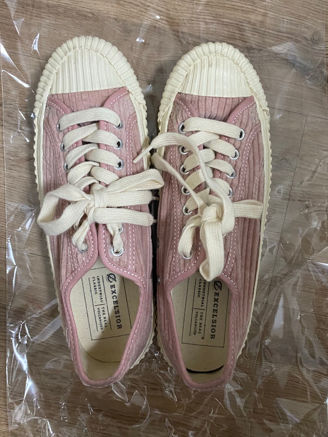 엑셀시오르 코듀로이 스니커즈 핑크 260 상품이미지3