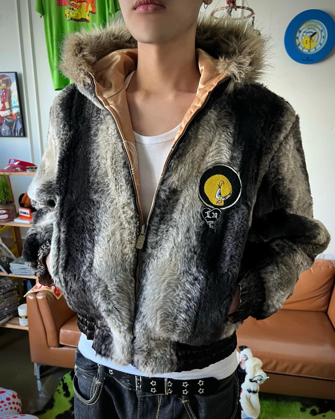 90-00s LOT29 Reversible Fur Hood Jacket 상품이미지2