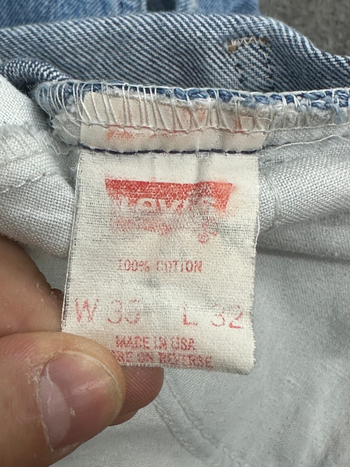 1990‘ Levi's 517 데님 팬츠 35x32 상품이미지8