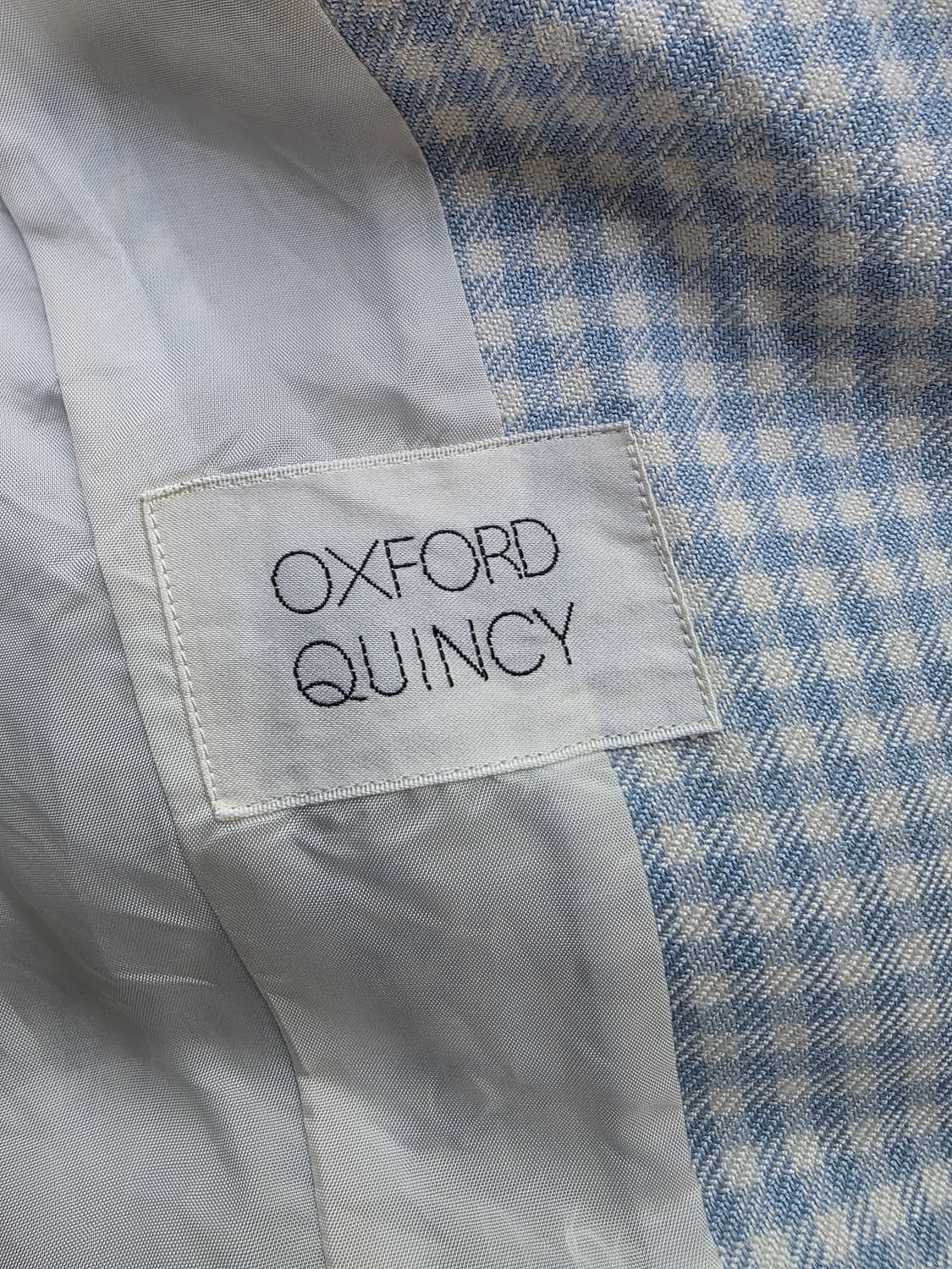 옥스포드 퀸시 소라 깅엄체크 자켓 상품이미지3