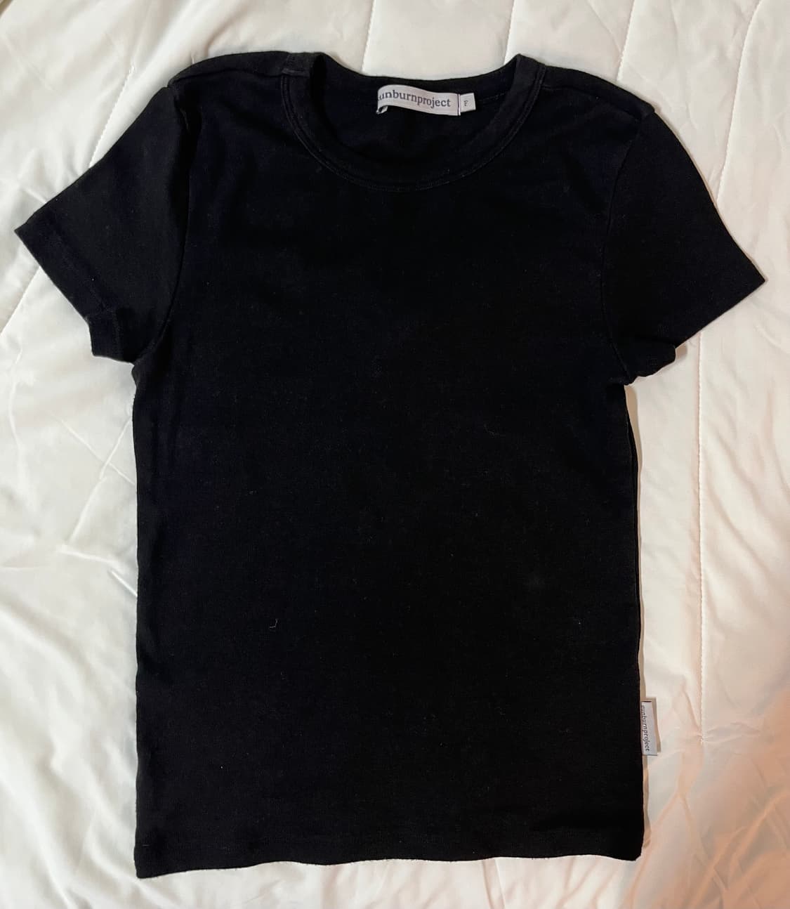 썬번프로젝트 블랙 티셔츠 Sunburn Basic T-shirt 상품이미지2