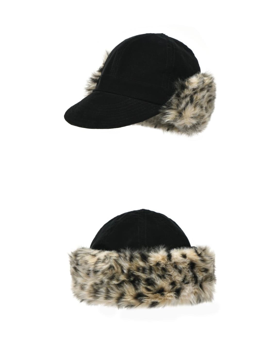 포에지담 레오파드 퍼 모자 상품이미지2