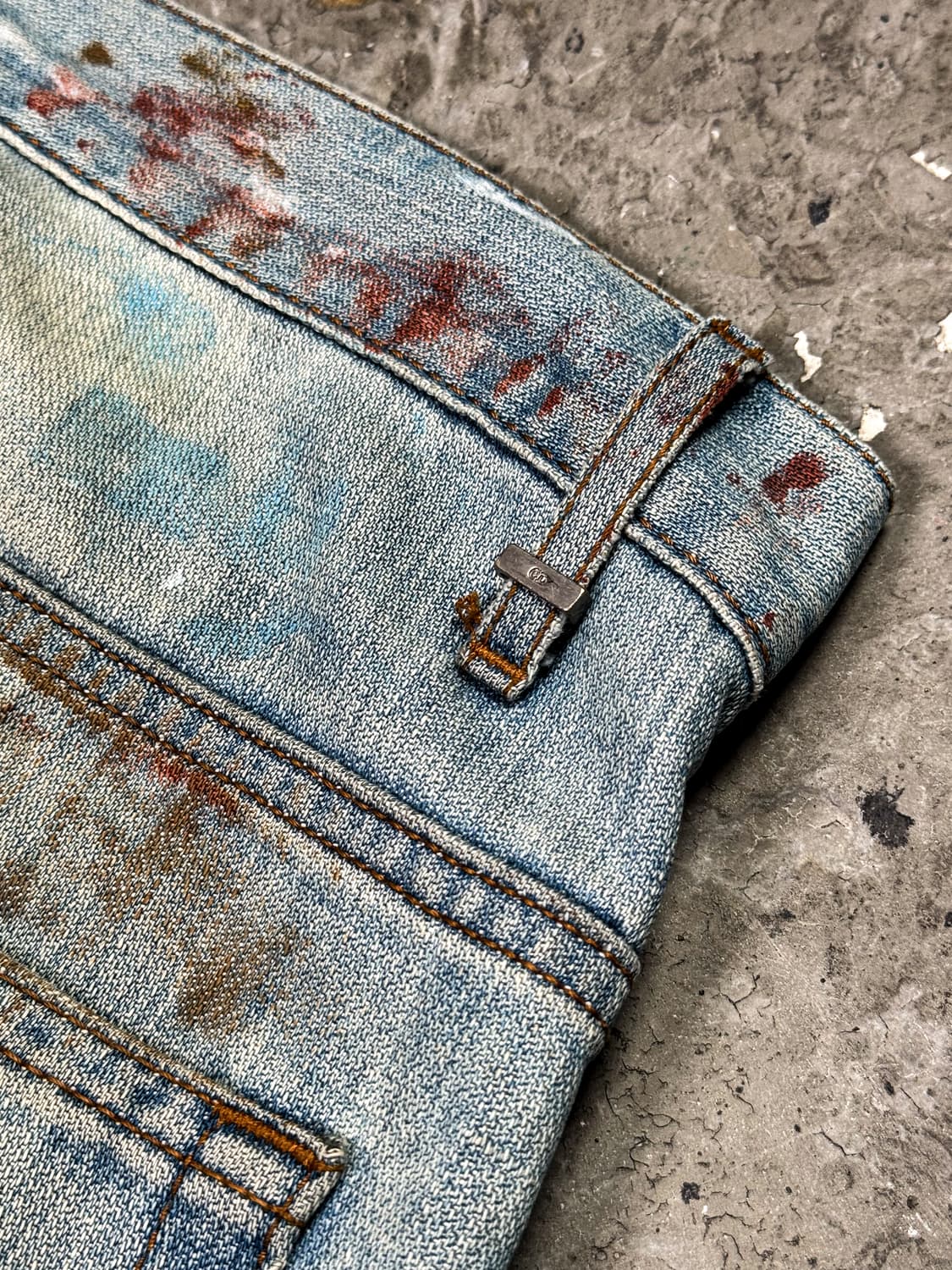 Dior Homme 2010ss Blood Paint Denimpants 상품이미지7