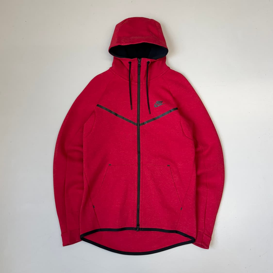 나이키 센트럴씨 드릴 테크팩 테크플리스 후드집업 레드 상품이미지2