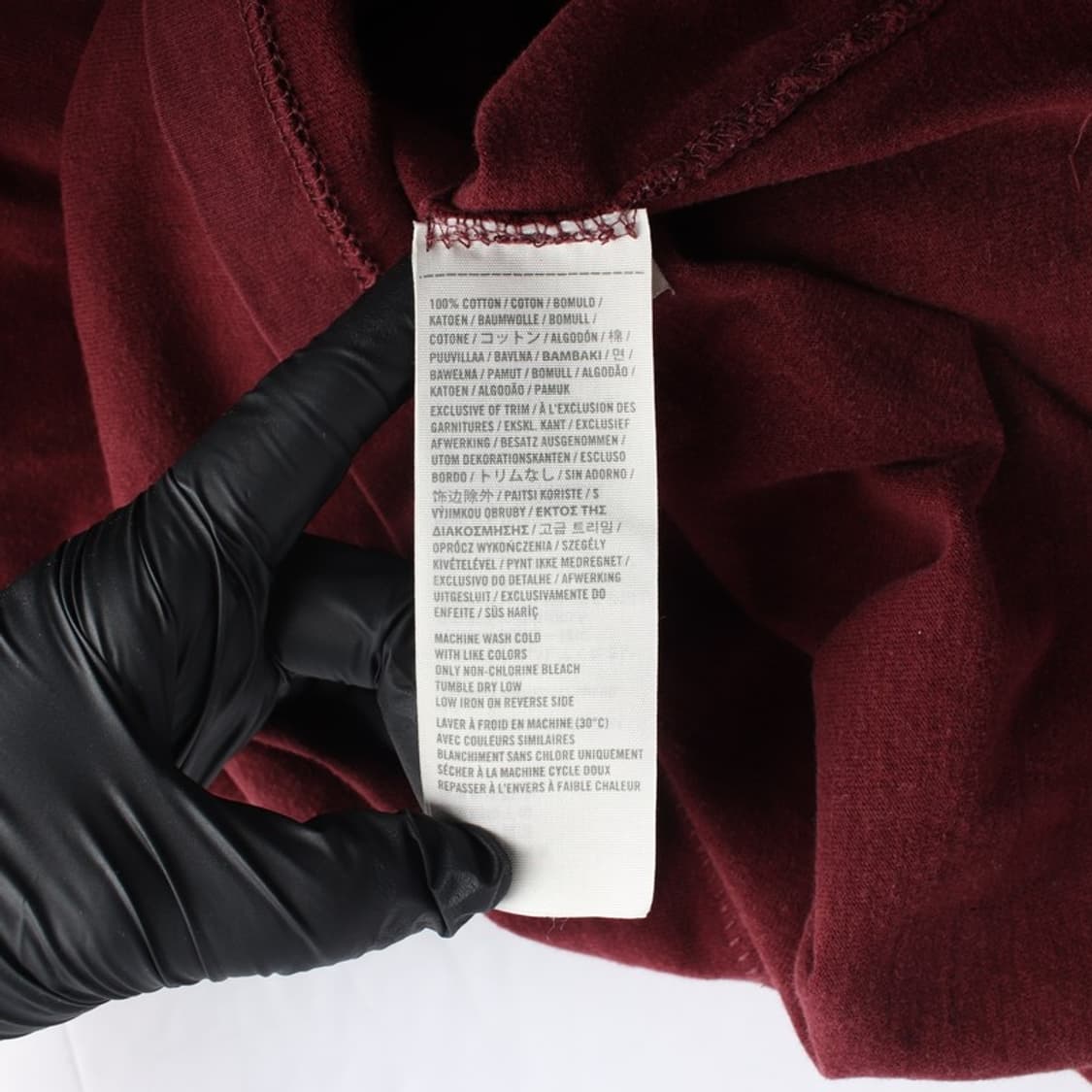 아베크롬비 1892 아플리케 머슬 핏 반팔 티셔츠 버건디 XXL 상품이미지6