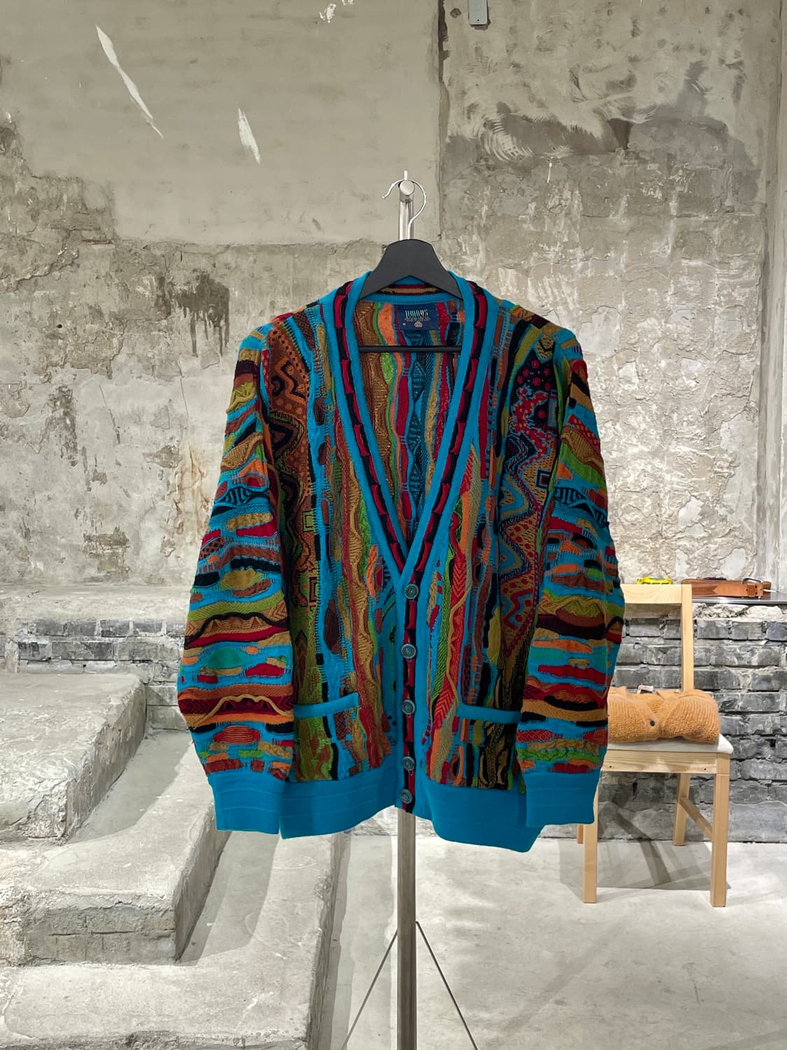 림노스 오스트레일리아 시안 케이블 니트 가디건 상품이미지1