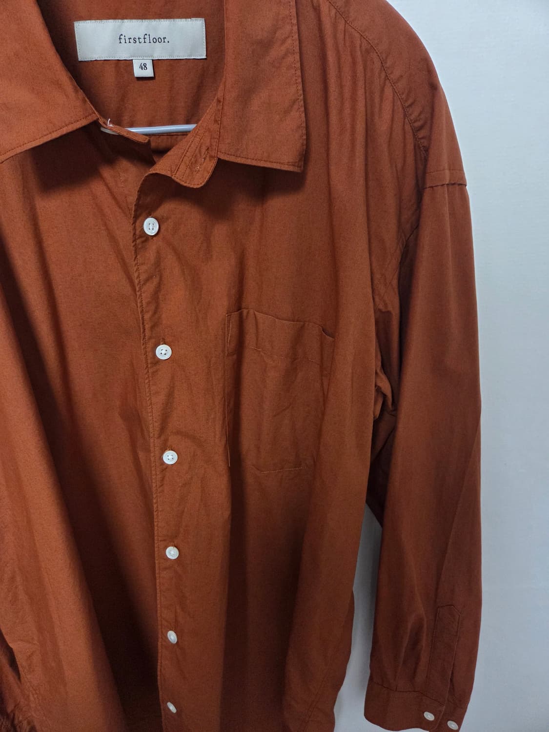 [48] 퍼스트플로어 새커셔츠 번트오렌지 상품이미지3