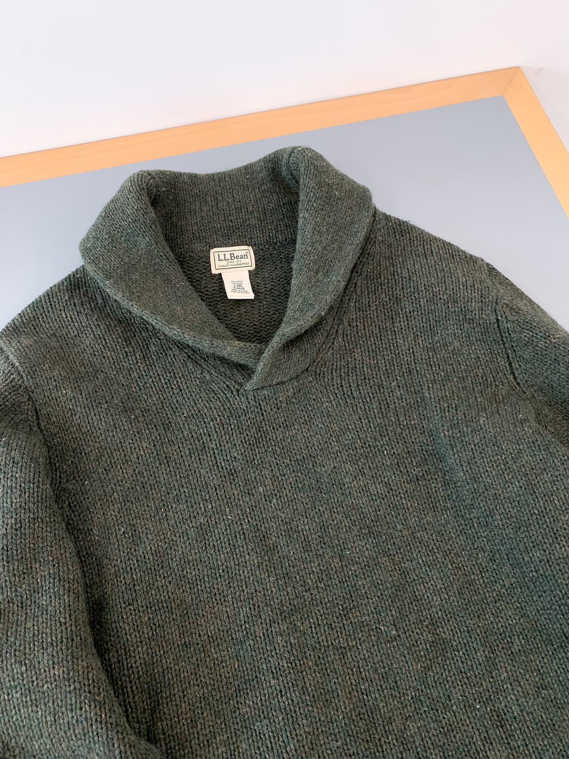 엘엘빈 숄카라 Wool 100% 니트 100 상품이미지7