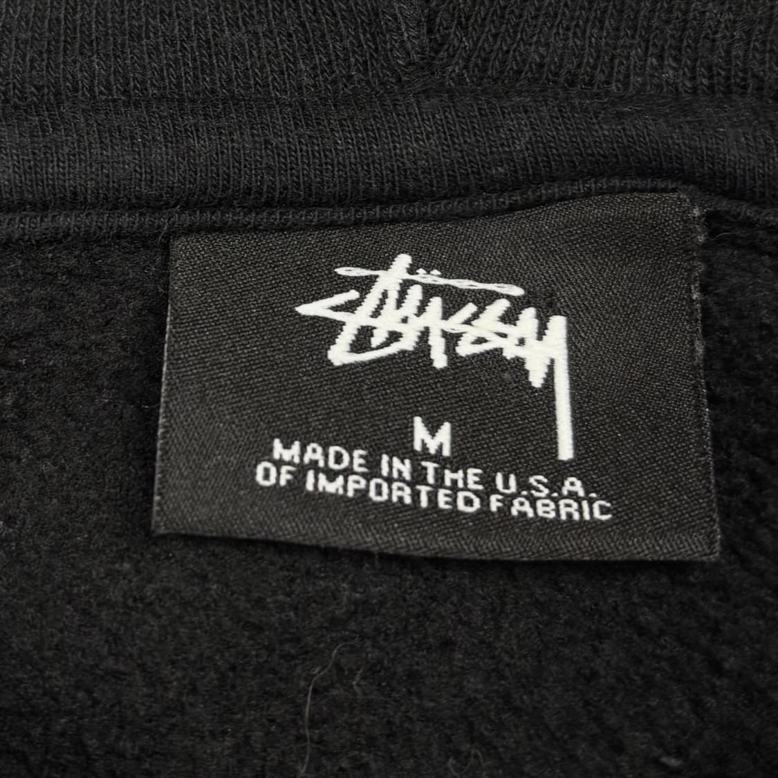 스투시 블랙컬러 빅로고 후드티 상품이미지5