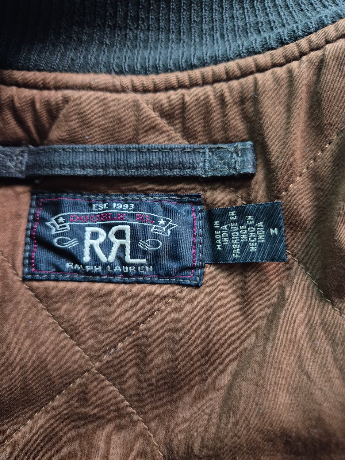 RRL 레더 트림 코튼 보머 M 상품이미지5