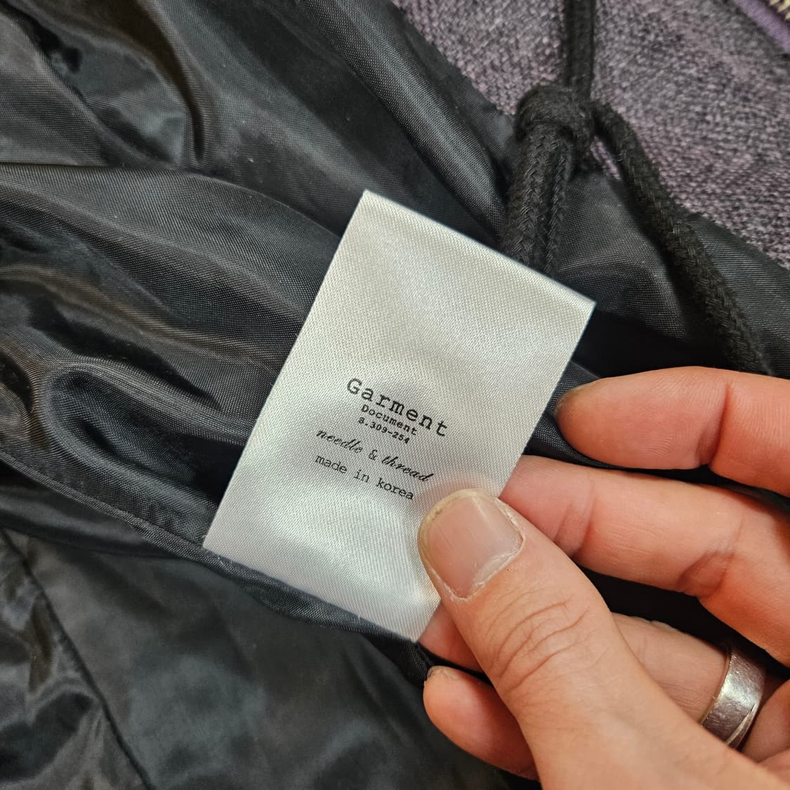 가먼츠 도큐먼트 하이넥 라인 버튼 사파리 포멀 자켓 Free 상품이미지8