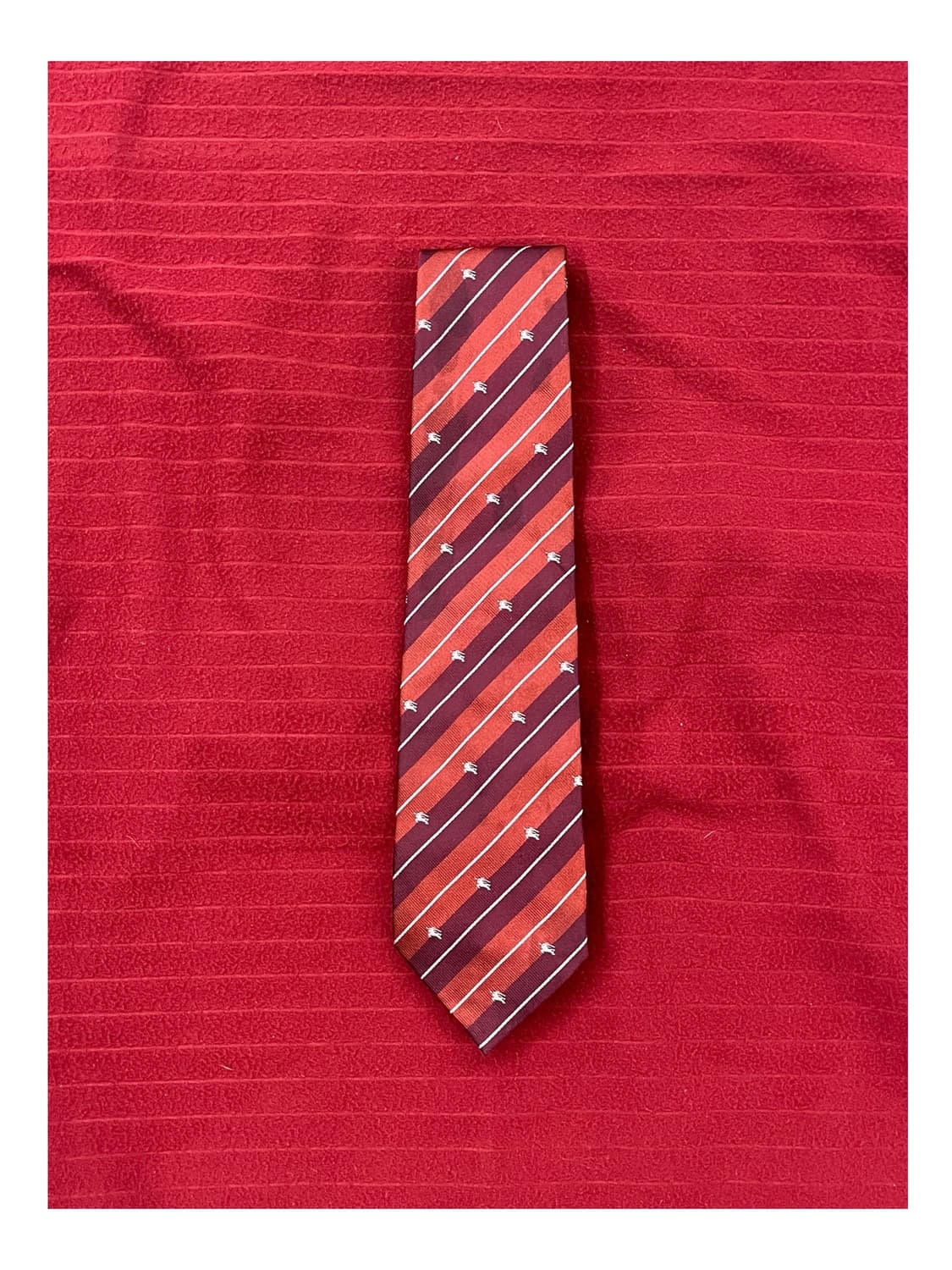 버버리 스트라이프 넥타이 버건디 #csz3071 상품이미지1