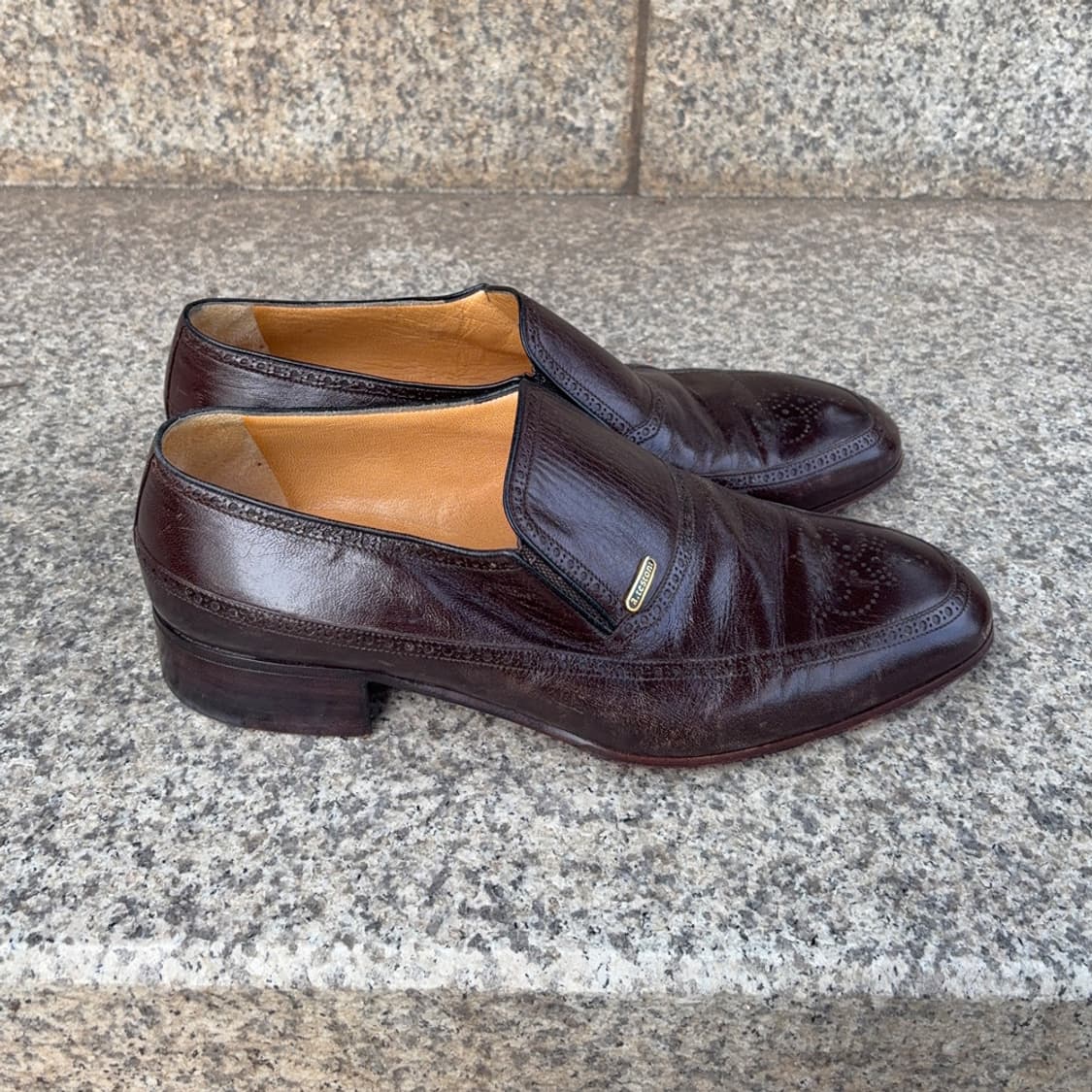 a.testoni Brown Leather Loafers 상품이미지4