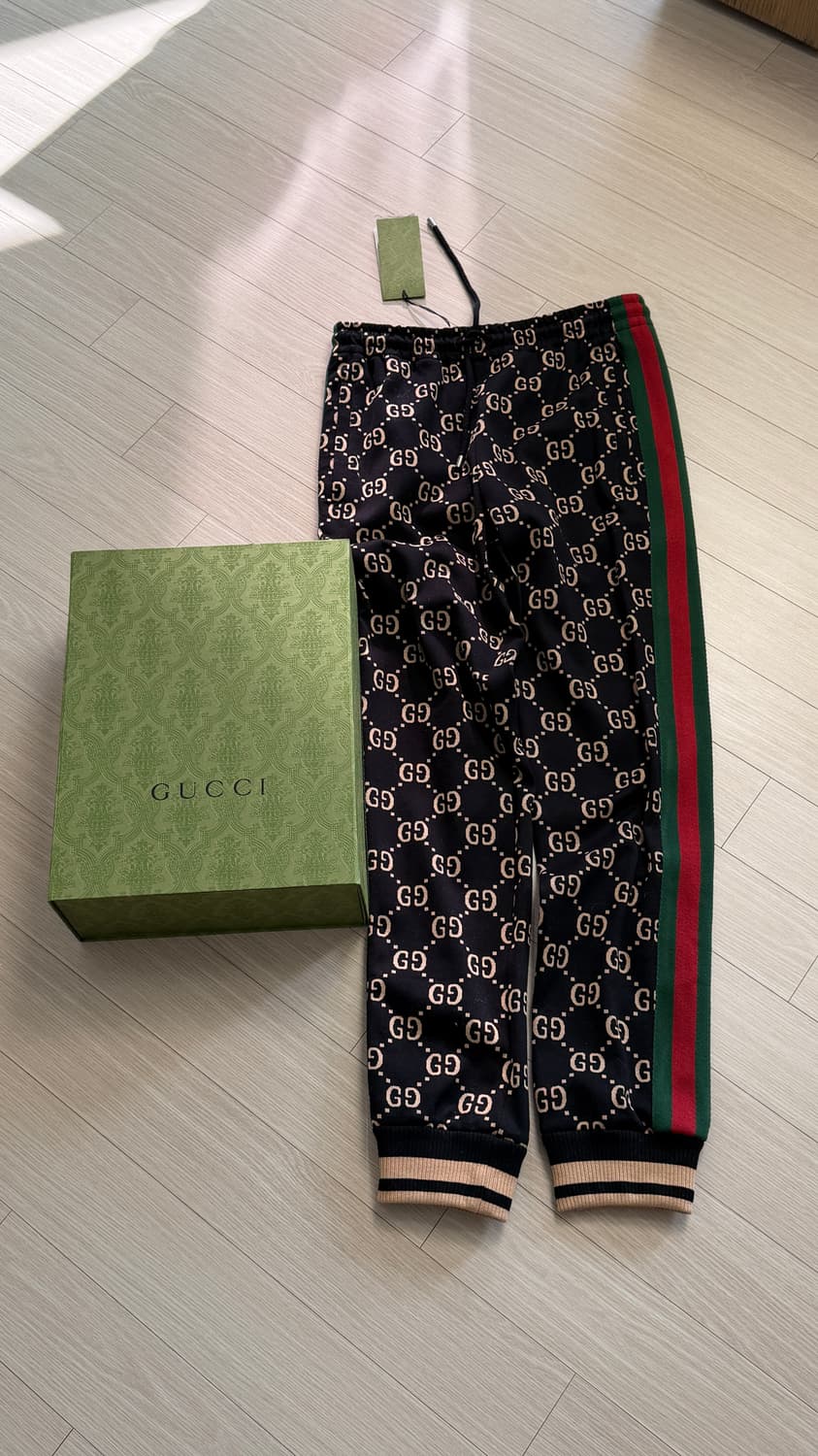 (새상품) 구찌 올오버 자카드 트랙 조거 팬츠 상품이미지1