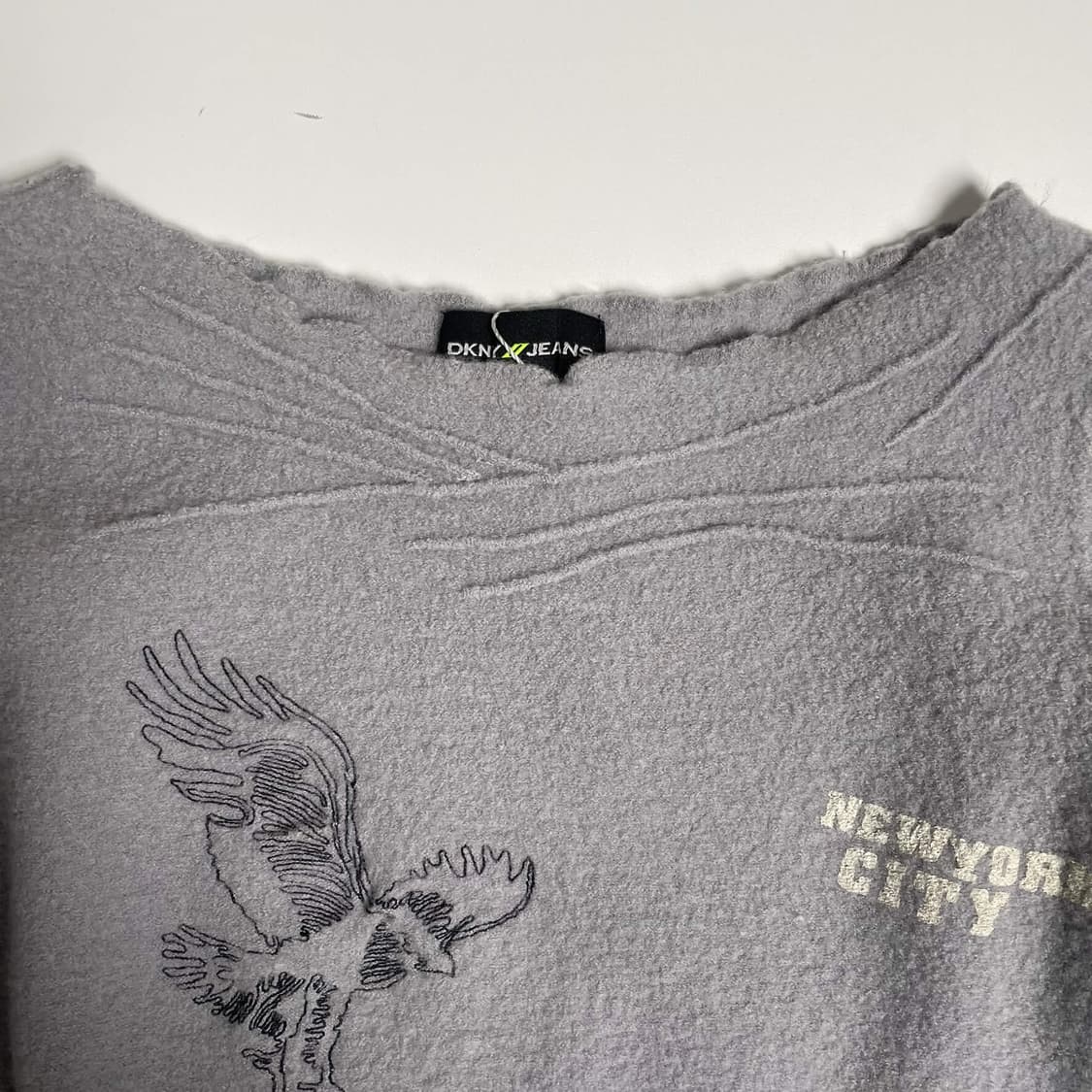 Dkny 펠트 울 독수리 스티치 니트 상품이미지3