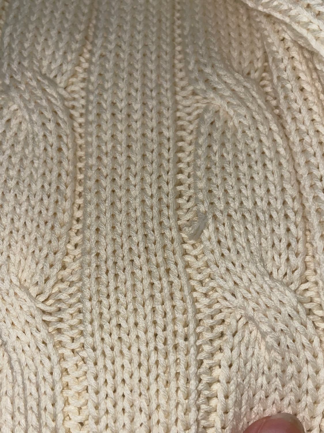 (새상품)  폴로 랄프로렌 여성 브이넥 니트 아이보리 XL 상품이미지4