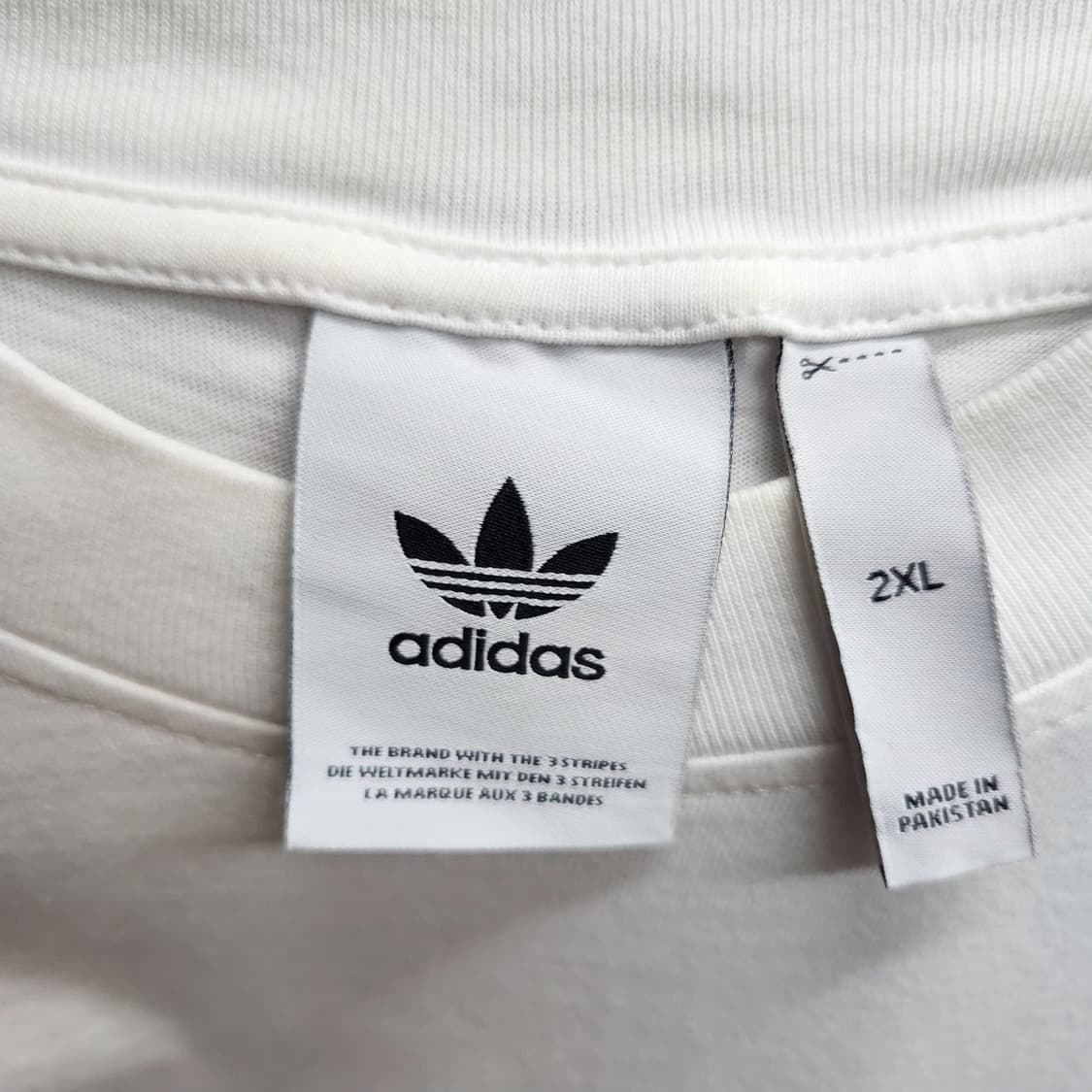 아디다스 파이어버드 빅로고 삼선 반팔티 2XL(L) 남여공용 상품이미지5