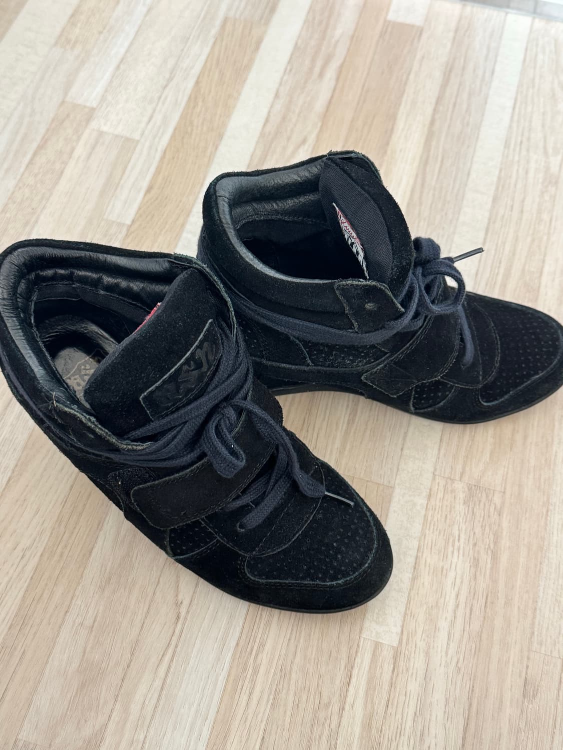 Ash hidden wedge black suede 상품이미지3