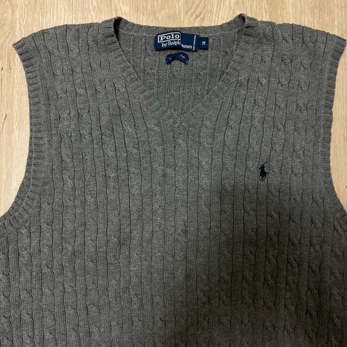 폴로 랄프로렌 꽈배기 니트조끼 M/95  상품이미지2