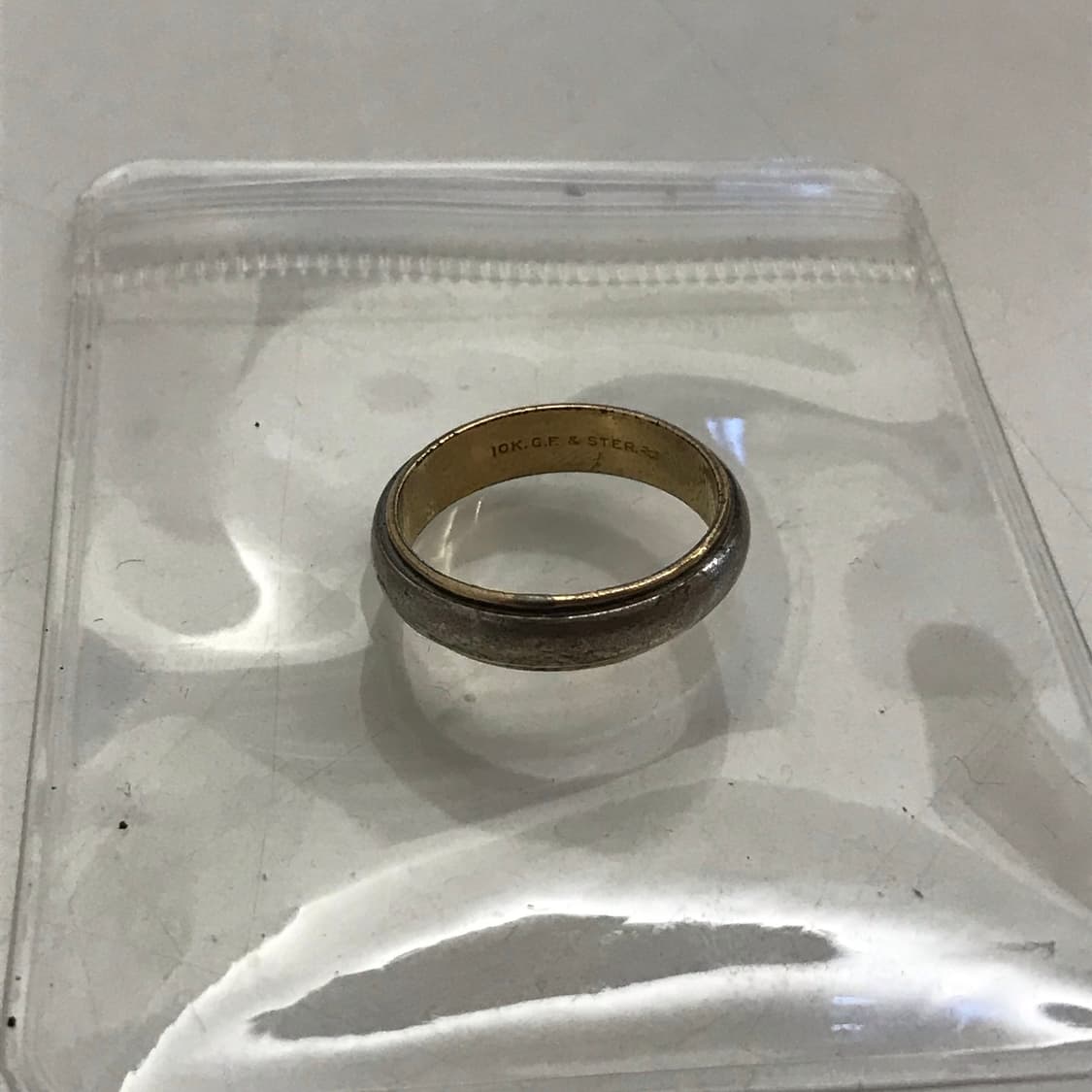 빈티지 실버 밴드링 10k. Gf 스털링 실버 상품이미지2