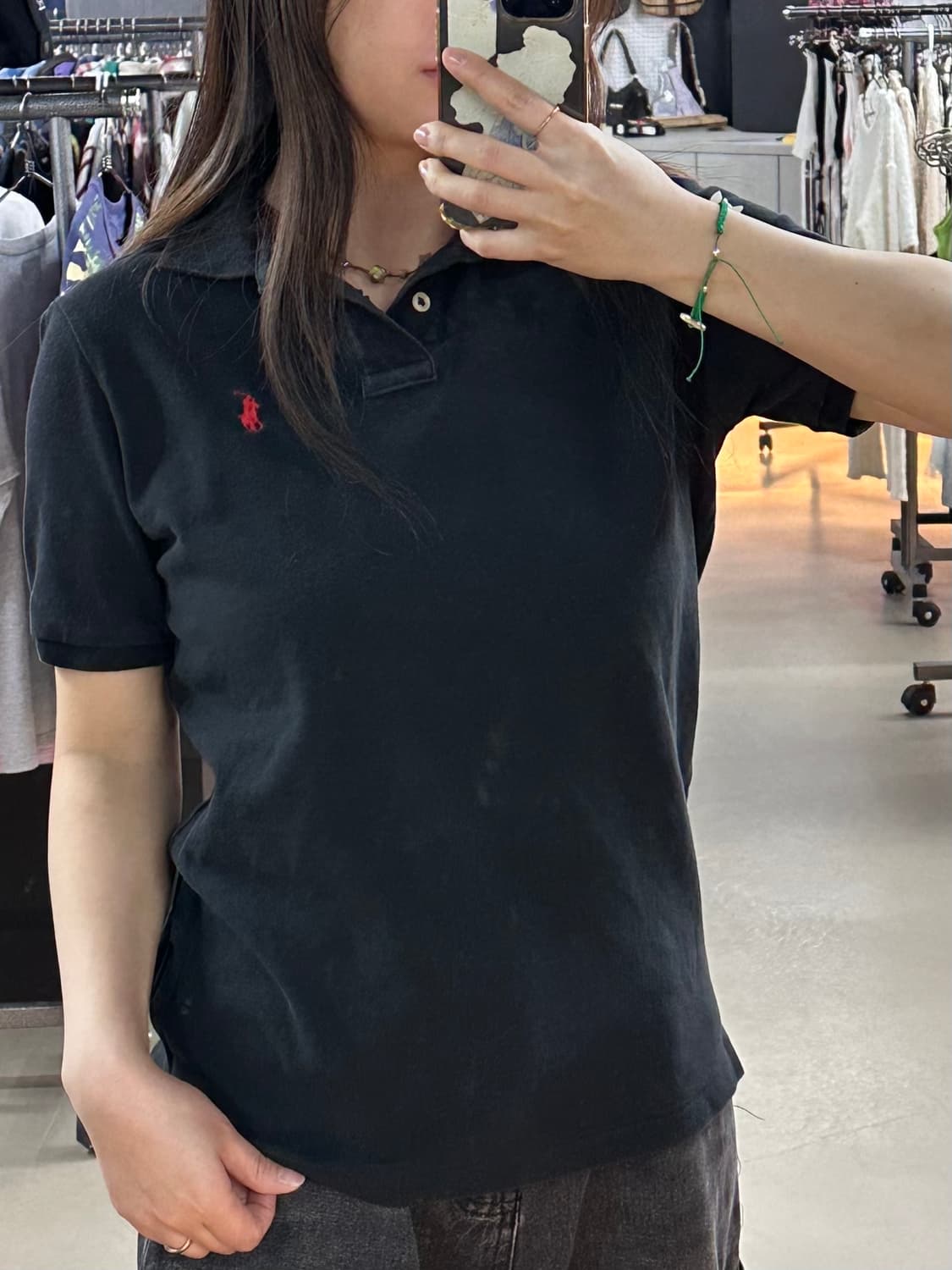 폴로 블랙 카라반팔티 상품이미지1
