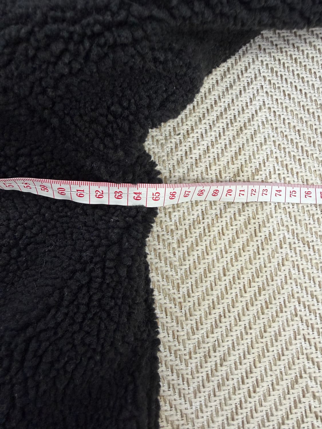 정품) 커버낫 뽀글이 플리스 리버시블 양면 블랙 105 상품이미지9