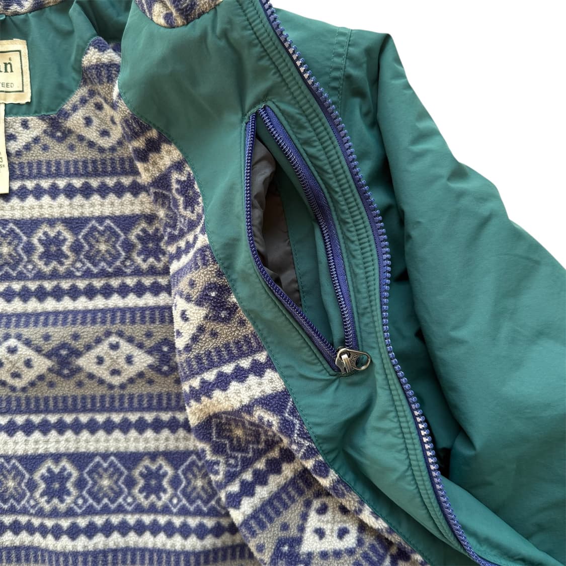 00s LL Bean 아즈텍 웜업 자켓  상품이미지6