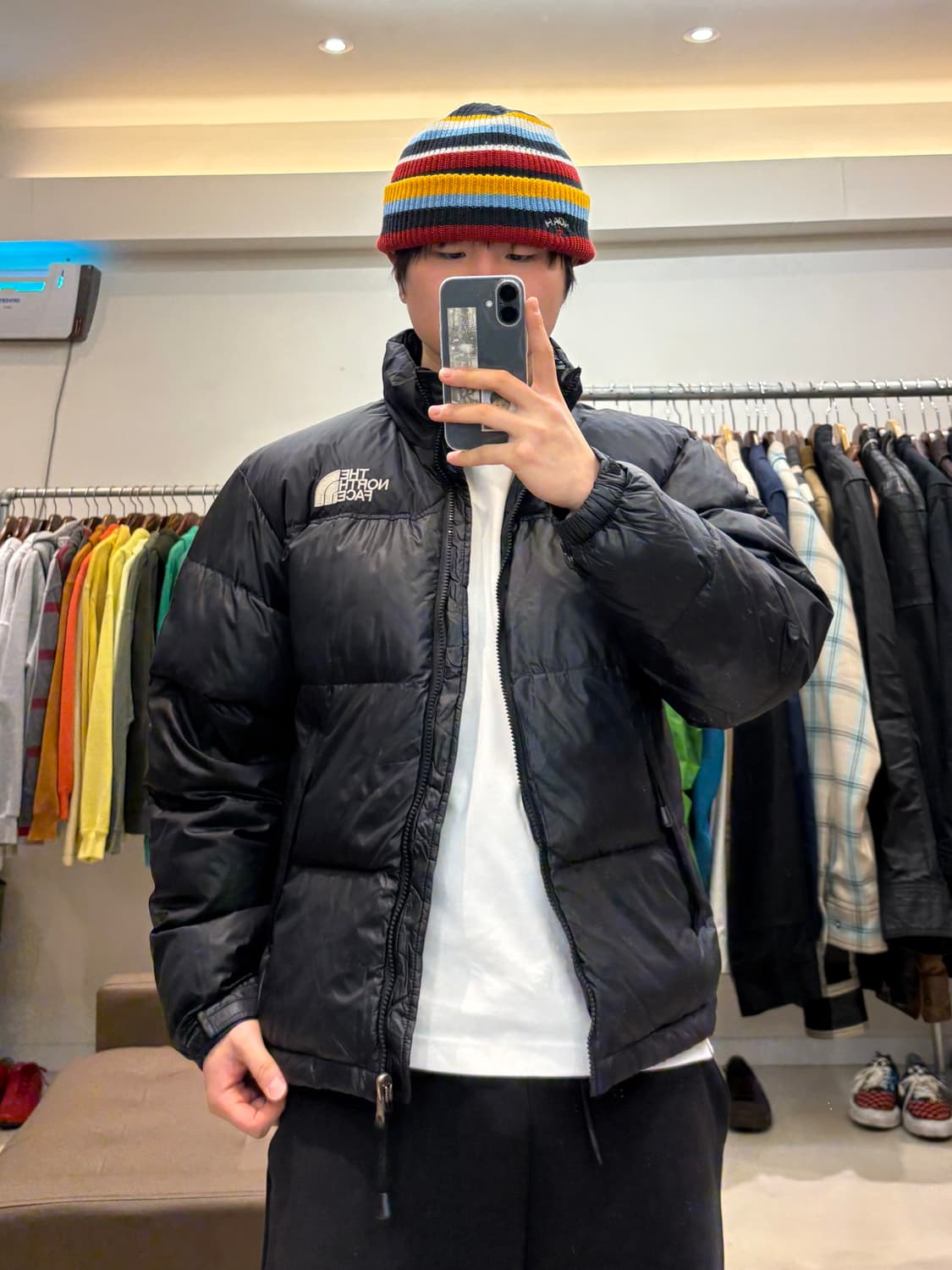 노스페이스 센터로고 눕시 패딩 상품이미지9