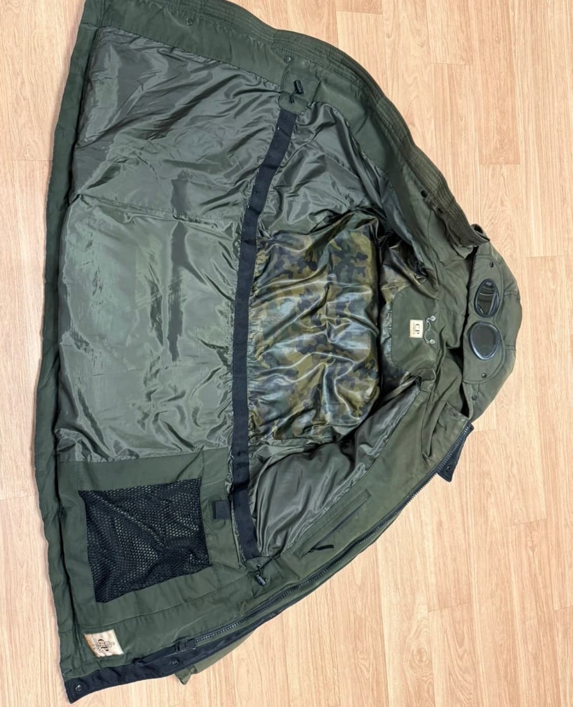 cp 컴퍼니 야상 고글 후드 패딩 밀리터리 상품이미지2