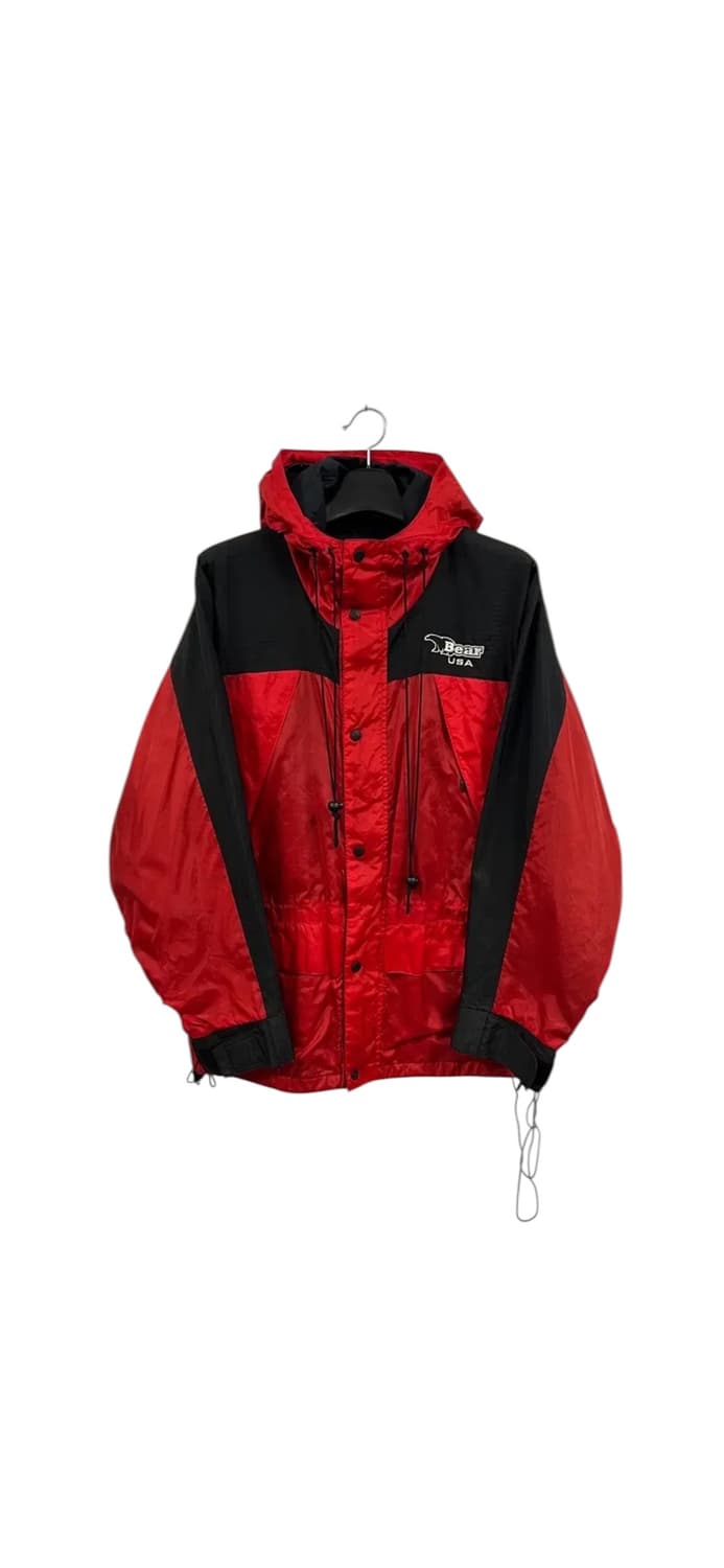 M) 베어 유에스에이 Bear USA 베어 레드 바람막이 자켓 O239 상품이미지1