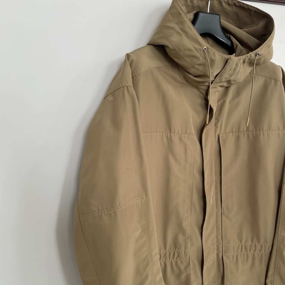 코스 녹갈색 후드 야상 점퍼 코트 상품이미지2