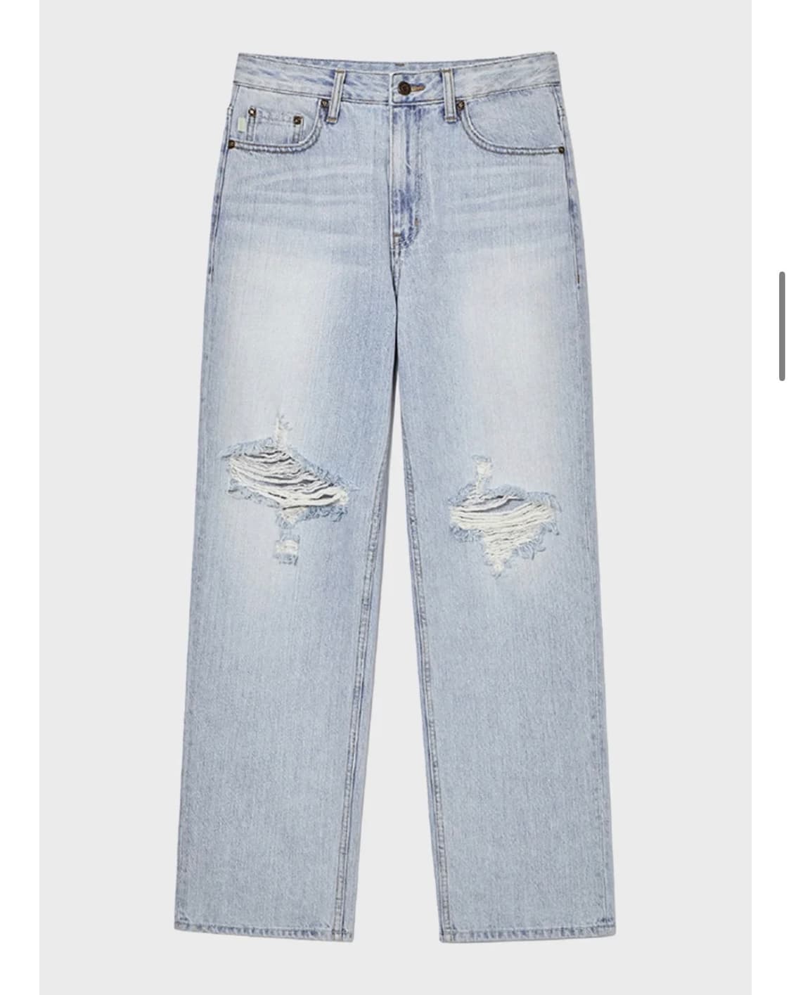 글로니 클래식 95 디스트로이드 스트레이트 핏 진 glowny 상품이미지1