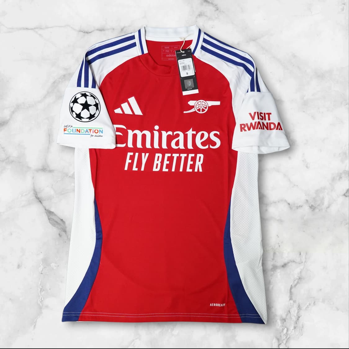 [국내 S] 24/25 아스날 라이스 챔피언스리그 홈 유니폼 상품이미지2