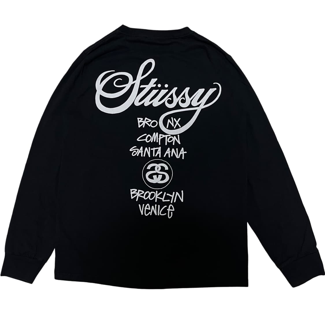 ✨ 스투시 월드투어 긴팔티 (블랙) 상품이미지1