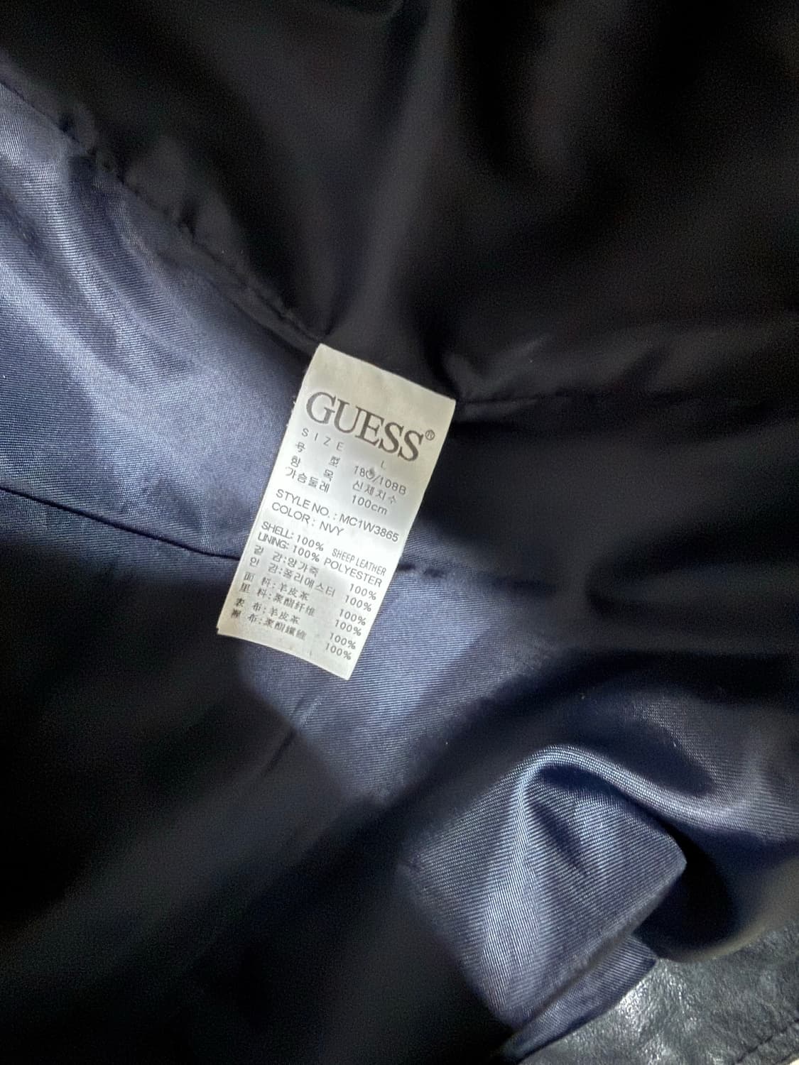 Guess lambskin leather jacket(에디맛) 상품이미지5