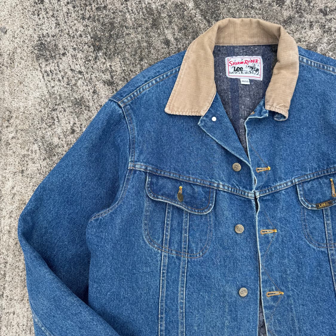 [XXL] 80s Lee 리 스톰라이더 블랭킷 데님 자켓 상품이미지4
